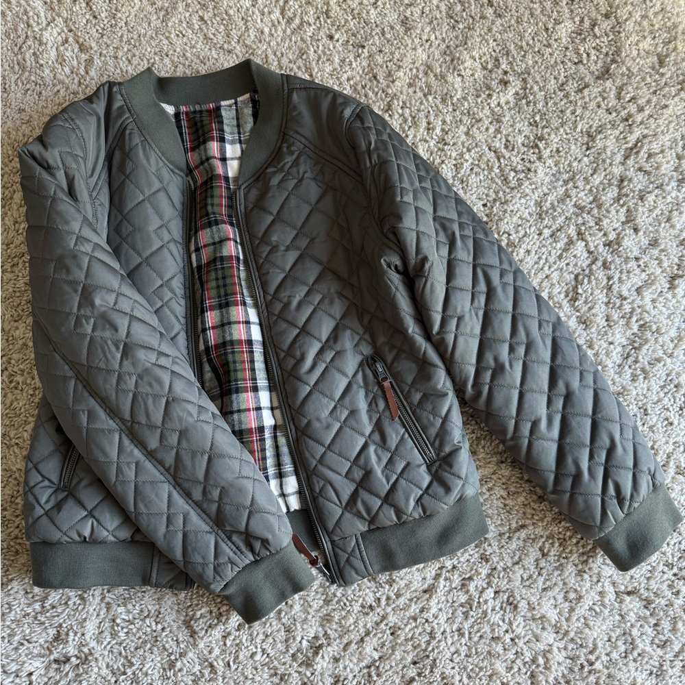 Small quilted reversible jacket